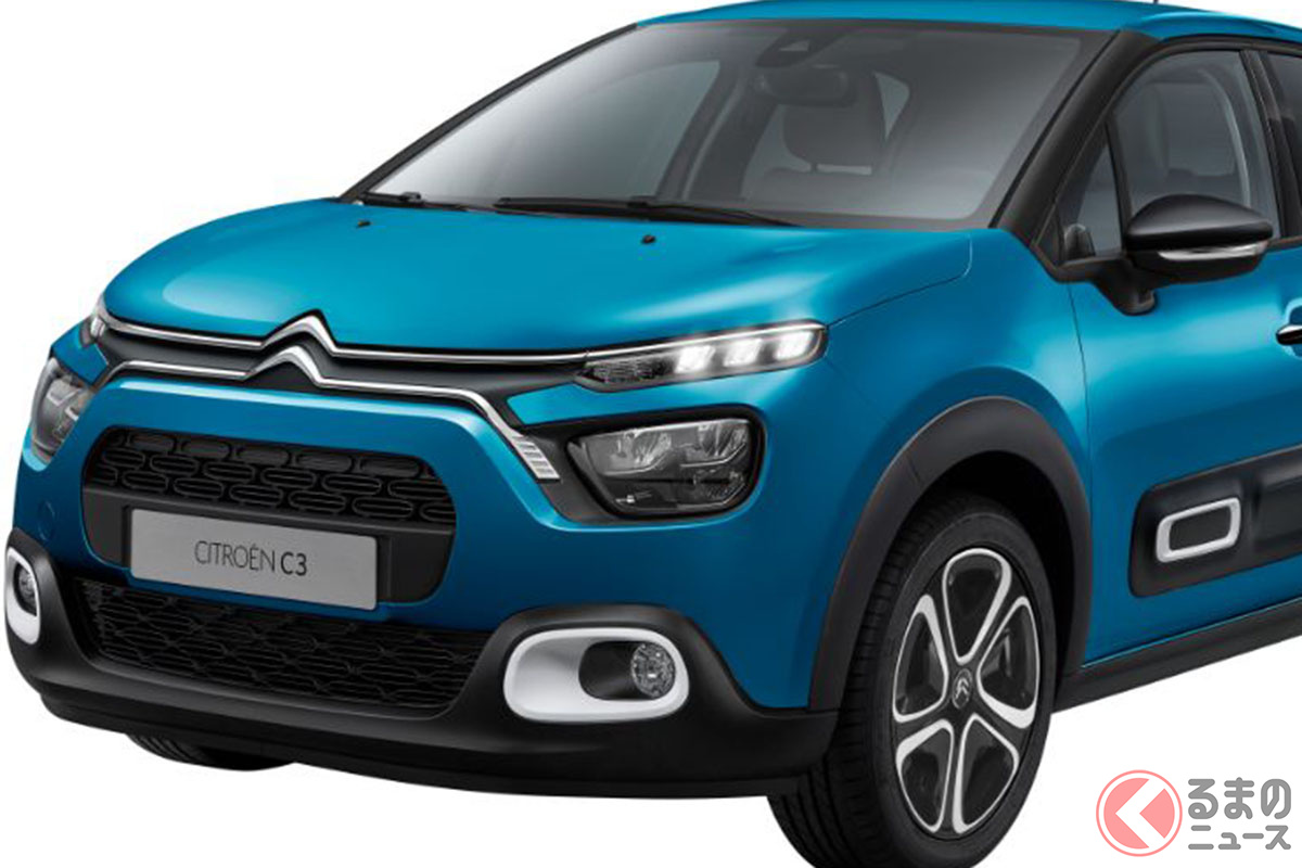 2021年1月7日に日本上陸を果たしたシトロエン改良新型「C3」。ボディカラーはスプリングブルー