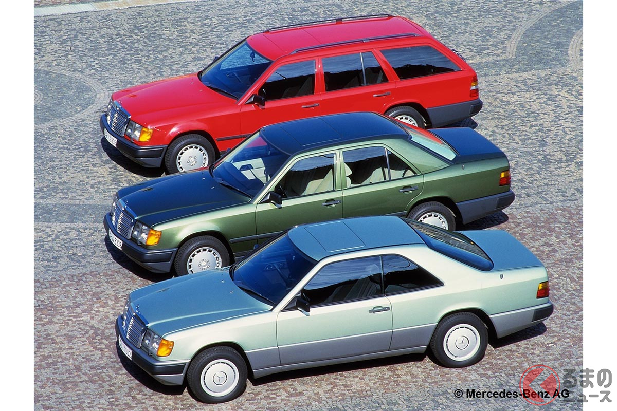 124シリーズにはセダンのW124のほか、エステートのS124(上)、クーペのS124(下)、このほかカブリオレもラインナップしていた(C)Mercedes-Benz AG