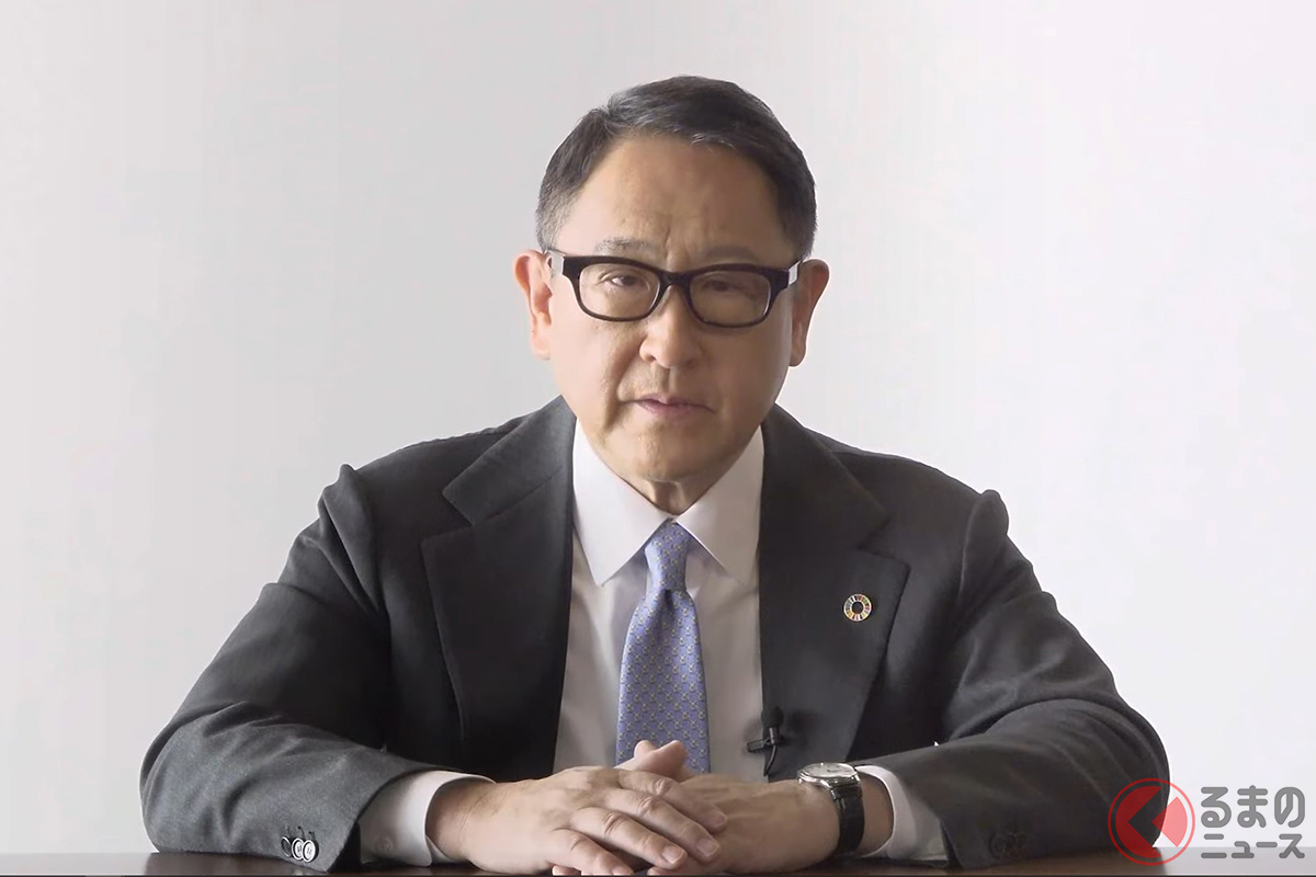 日本自動車工業会の豊田章男会長(画像:日本自動車工業会公式YouTubeより)