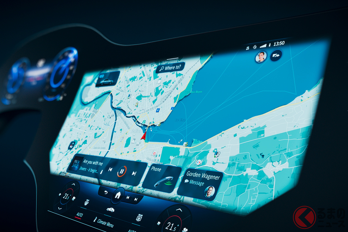 メルセデス・ベンツが発表した次世代車内システム「ハイパースクリーン」