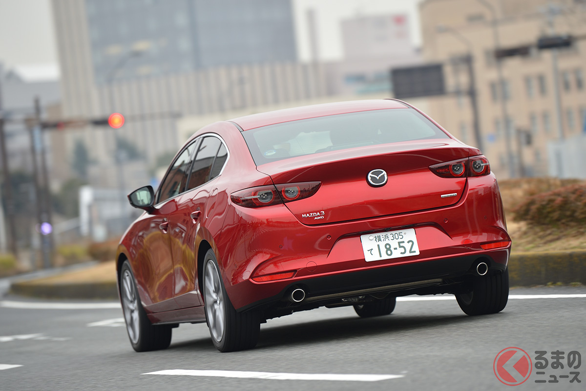 年次改良を受けたマツダ「マツダ3」
