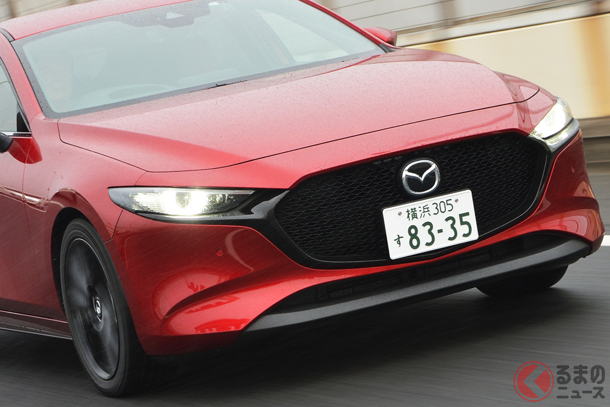 年次改良を受けたマツダ「マツダ3」