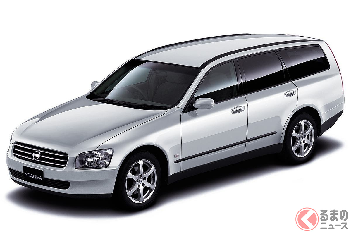 国産大型ステーションワゴンとして一時代を築いた「ステージア」(画像は3リッター車)