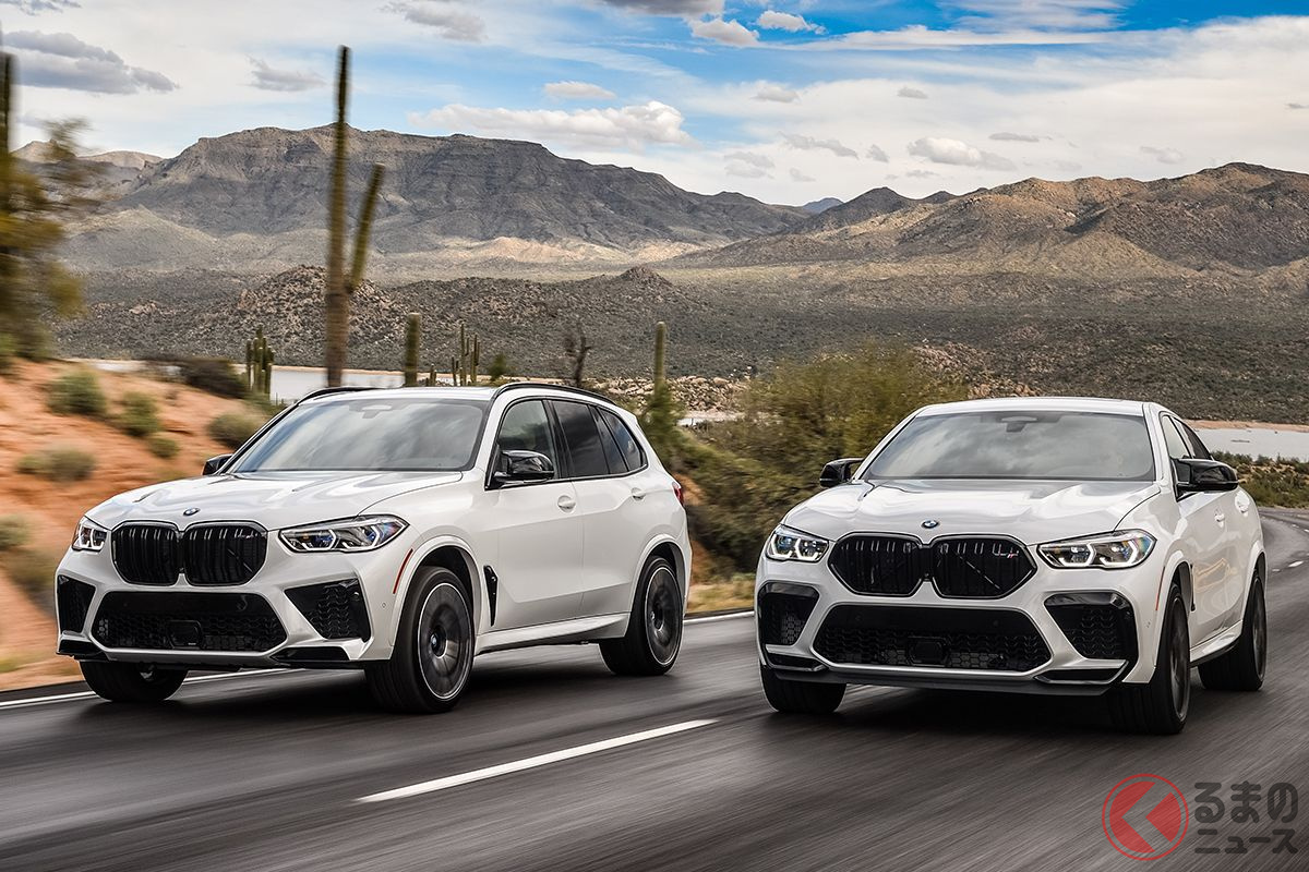 BMW「X5 M」(左)と「X6 M」(右)