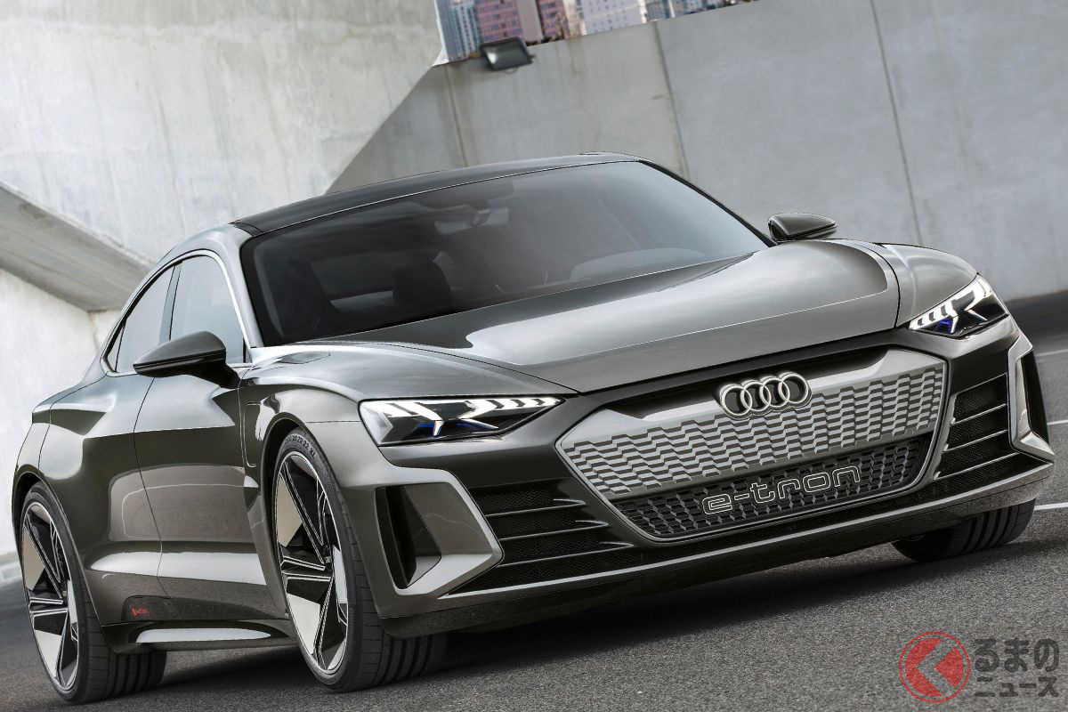 まもなく世界初公開される予定の「e-tron GT」。日本でも早ければ2021年中にお披露目されそうだ。写真はコンセプトモデル