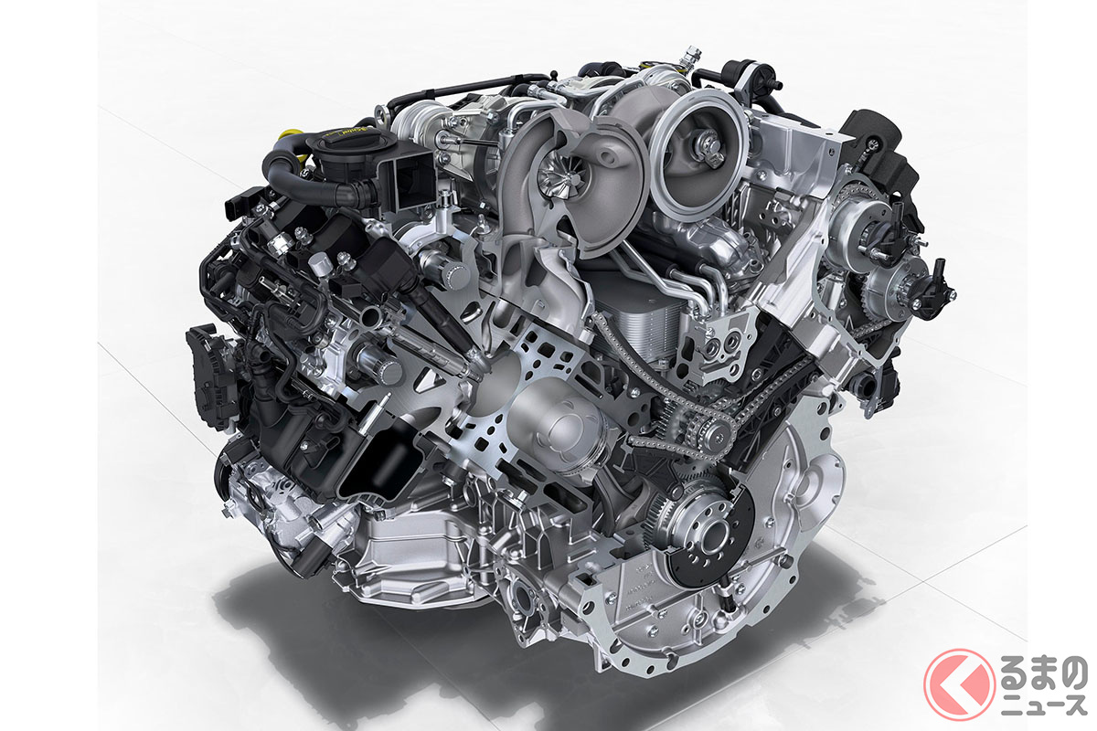 フライングスパーに搭載される4.0リッターV8エンジンは、徹底的に近代的なエンジンに生まれ変わっている