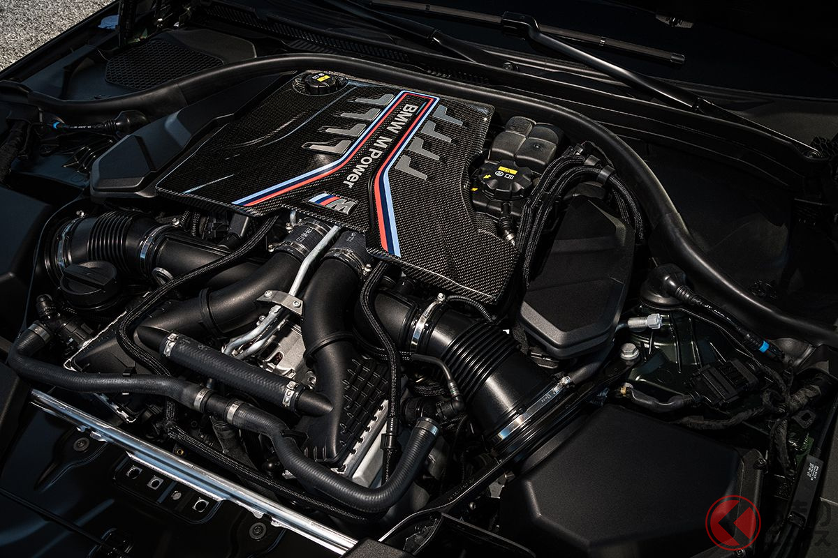 BMW「M5 CS」搭載の4.4リッターV型8気筒ツインターボ。635ps・750Nmを発生する