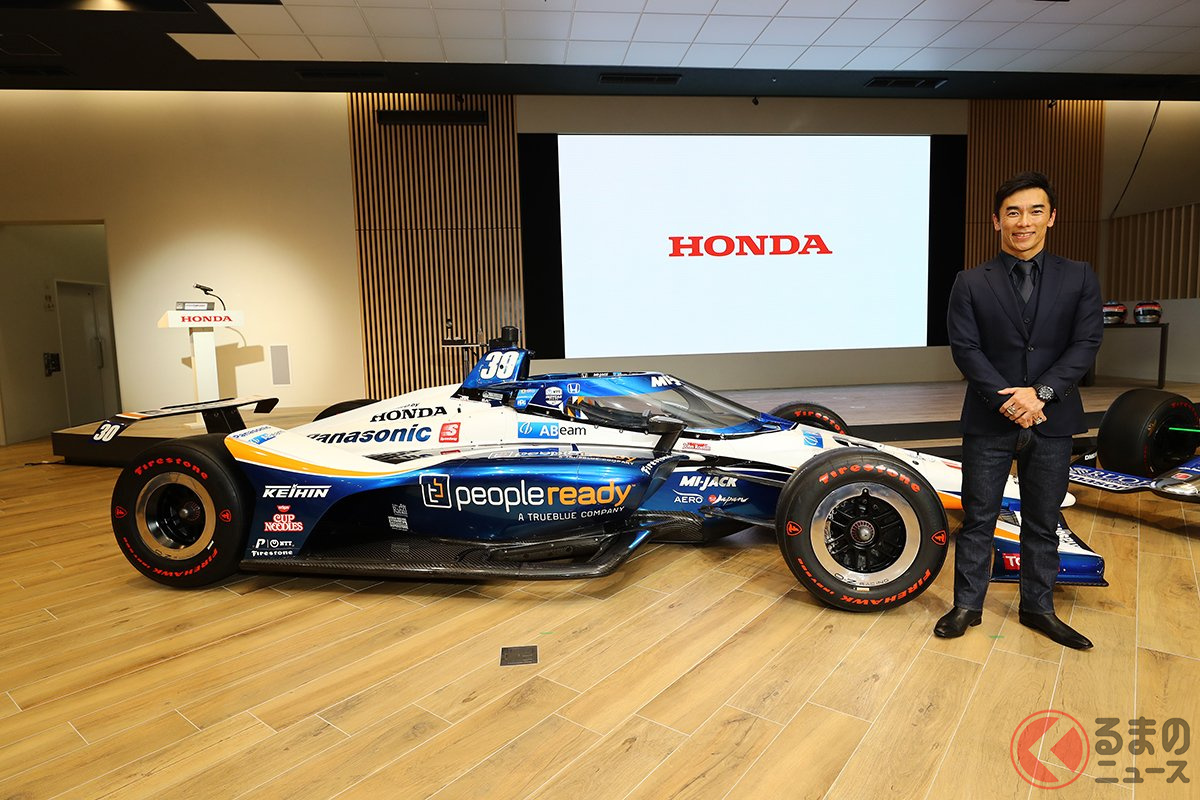 2020年12月に東京・青山のホンダウエルカムプラザでおこなわれた佐藤琢磨選手の「凱旋報告取材会」の様子