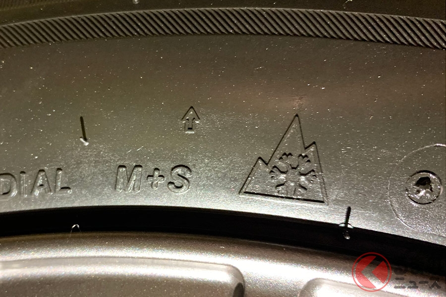 左が「M+S」、右の山みたいなマークがスノーフレーク