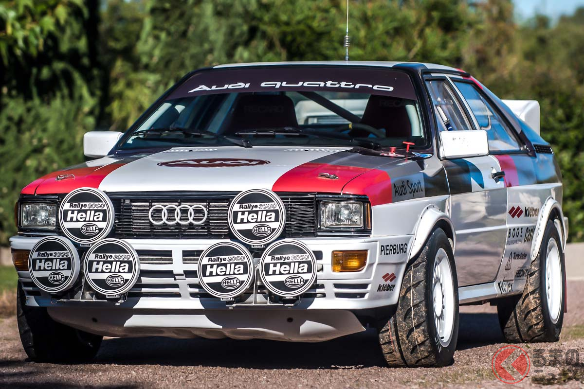 WRCで通算23勝および2度の世界タイトルを獲得したアウディ「クワトロ」(C)2020 Courtesy of RM Sotheby's