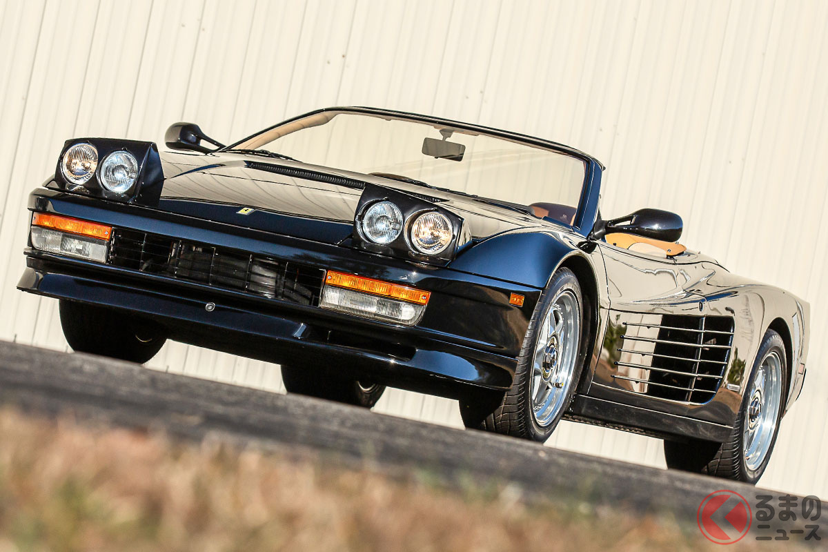 予想落札価格は、約1300万円−約1815万円。テスタロッサとしては高額であるが、はたしてアメリカのスペシャリストが製作したスパイダーモデル評価は?(C)2020 Courtesy of RM Sotheby's