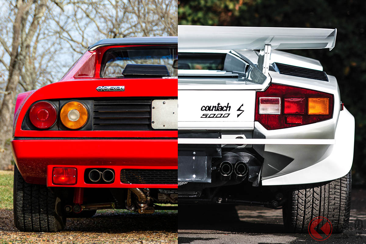 スーパーカーブーム時代に人気を二分した「BB」と「カウンタック」はいま、どちらがオークション・マーケットでは高値で取引されるのだろうか(C)2020 RM Sothebys/(C)2019 Courtesy of RM Sotheby's