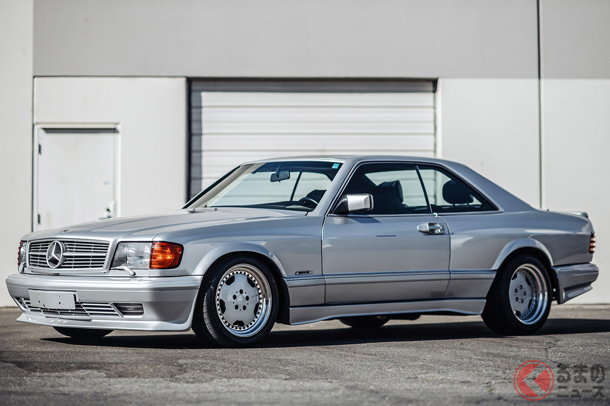 もともと日本で販売されたメルセデス・ベンツ「560 SEC AMG 6.0 ワイドボディ」が、海を渡ってオークションに出品された(C)2020 RM Sothebys
