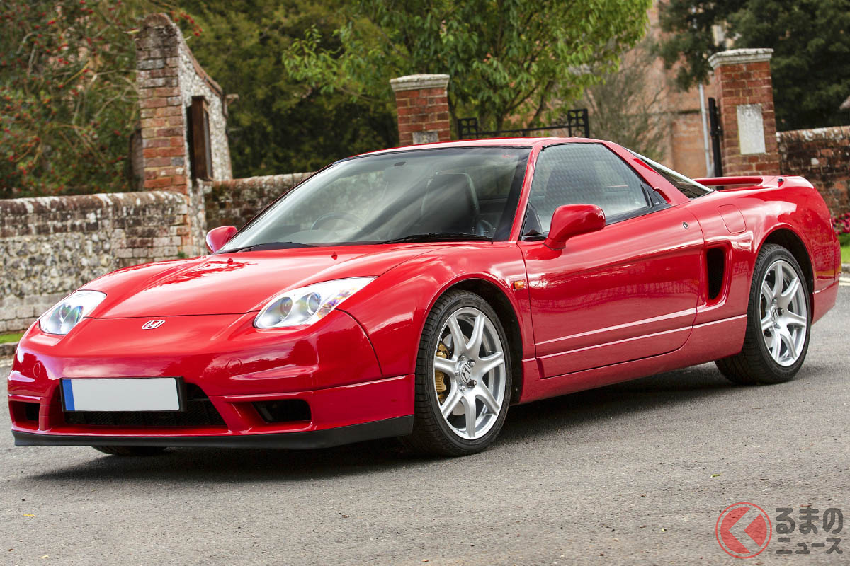 発表当時の日本では、新車の倍近いプレミアム価格となっていたホンダ「NSX」(C)2020 Courtesy of RM Sotheby's