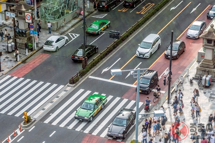 交差点左折時の左幅寄せは基本的なルール