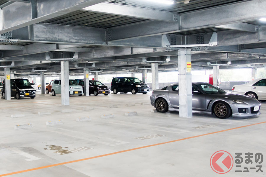 スーパーなどの駐車場イメージ