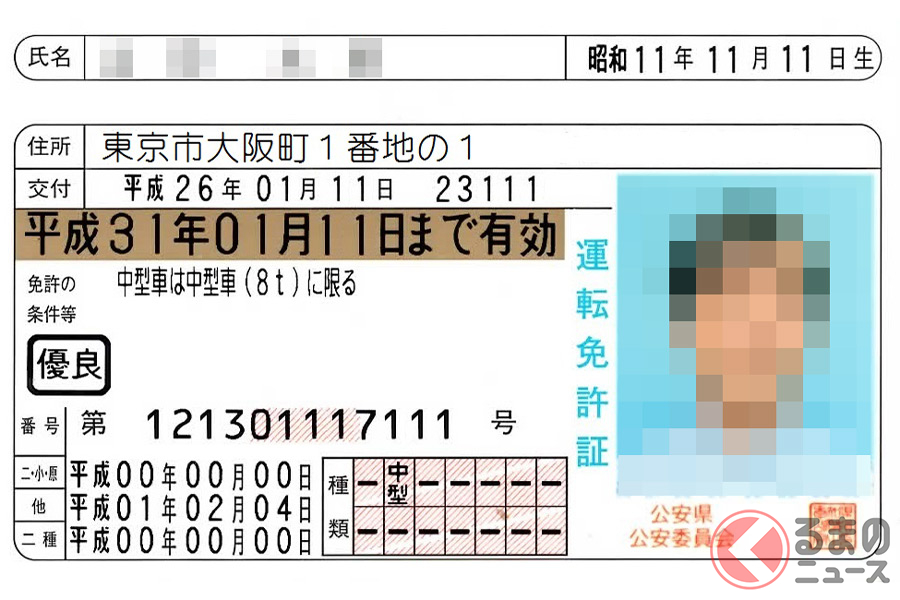 神奈川県浦賀警察署 運転免許証の記載事項変更について