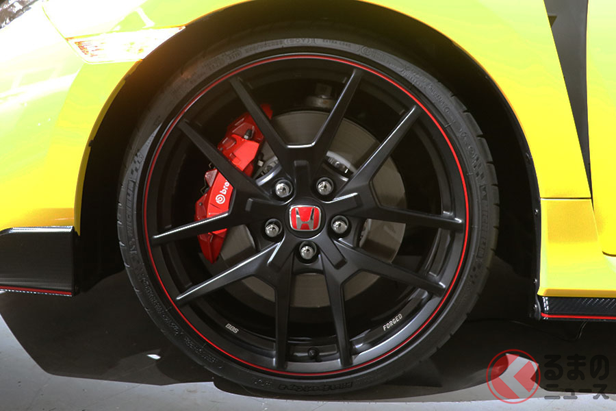 ホンダ「シビックタイプR リミテッドエディション」の鍛造アルミホイール
