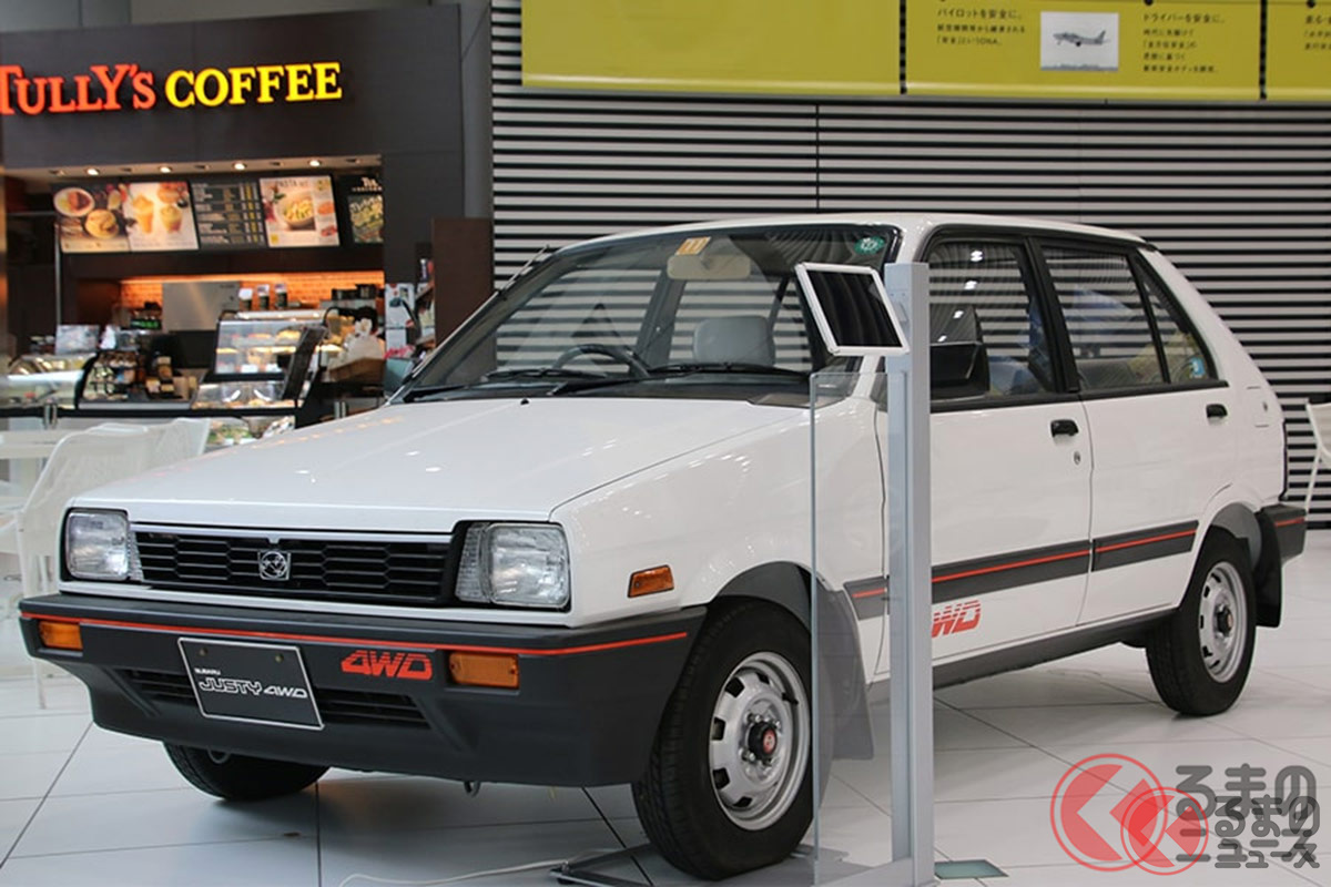 1987年に登場したスバル「ジャスティ」。「ECVT」いう名称のCVTを搭載