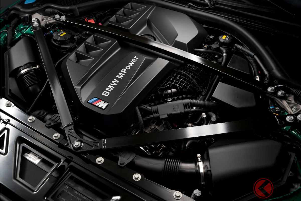 新型M3コンペティション/M4コンペティション用の3リッター直列6気筒ツインターボ「S58B30T0」。510ps/6250rpm、650Nm/2750-5500rpmを絞り出す