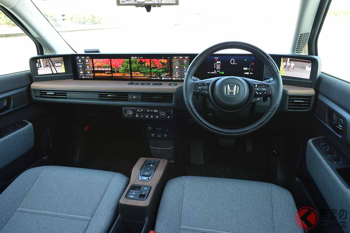 「ホンダe」の未来感あふれるインテリア