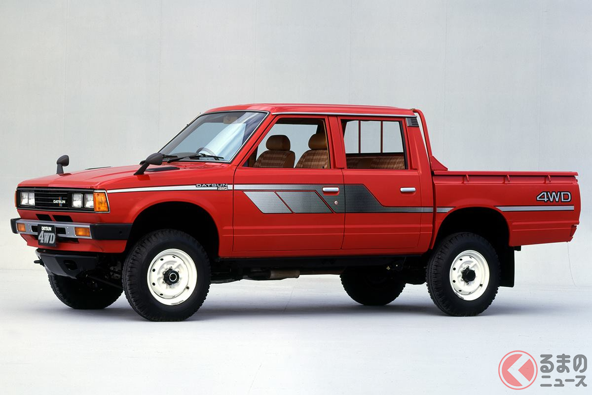 シリーズ初の4WDモデルが設定された8代目「ダットサントラック」