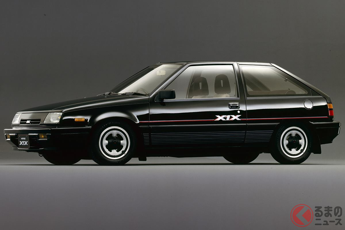 洗練されたスタイルで大人っぽい印象だった高性能モデルの「ミラージュ GSRターボ X1X」