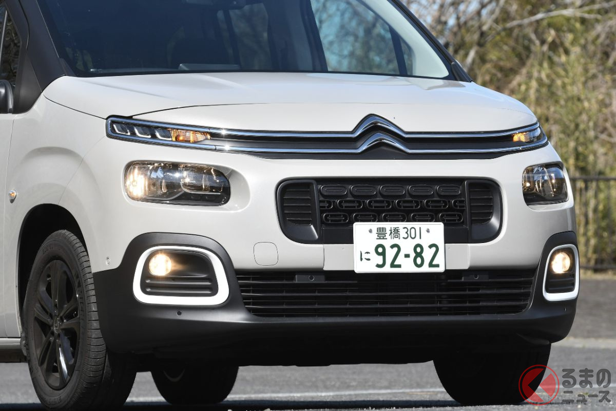 シトロエン「ベルランゴ」。ベルランゴ人気でシトロエンディーラーの来場者も増えているという