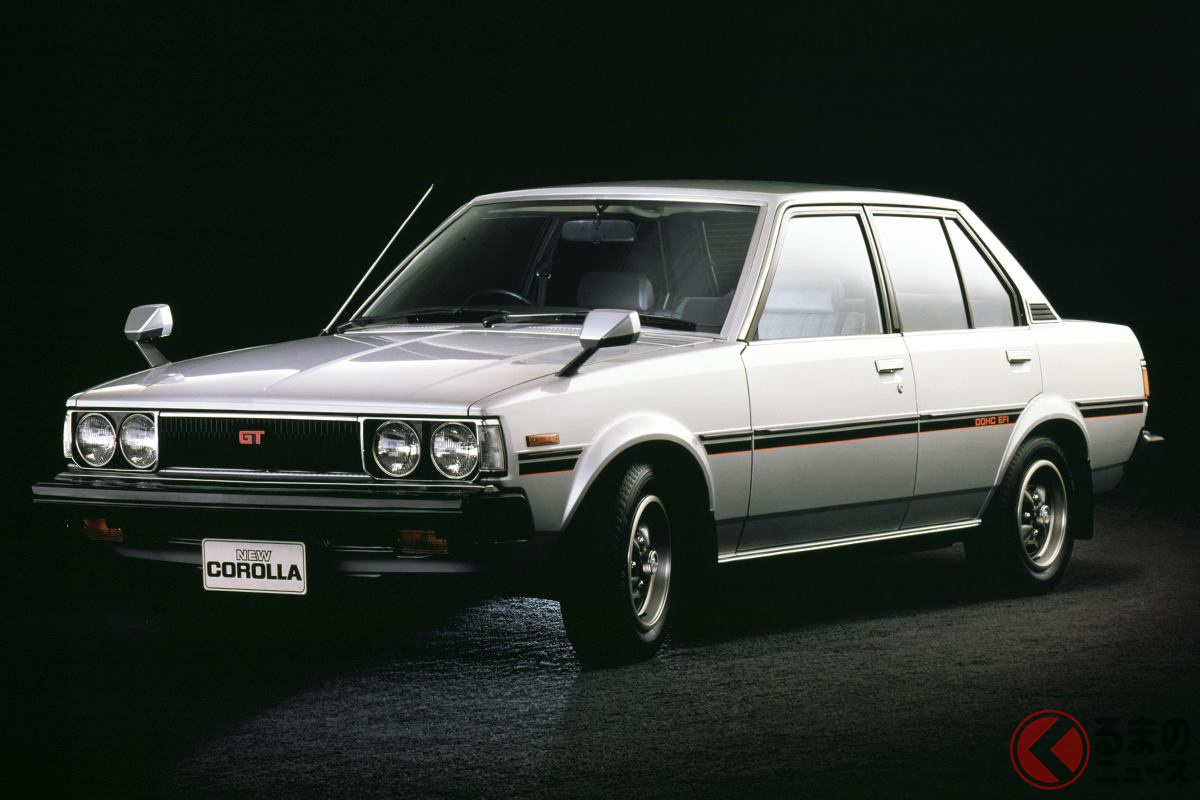 シリーズ最後のFRスポーツセダンとして名を残す「カローラGT」