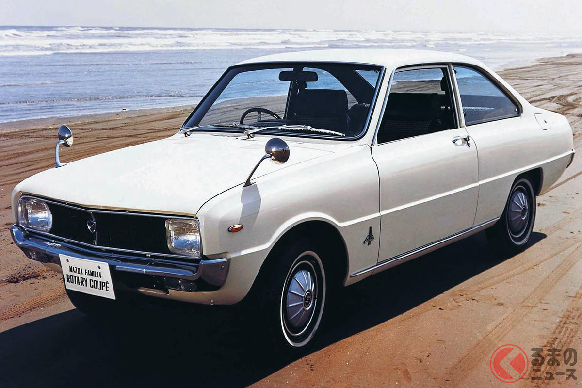 ロータリーエンジンを搭載した2番目のモデルの「ファミリア ロータリークーペ」