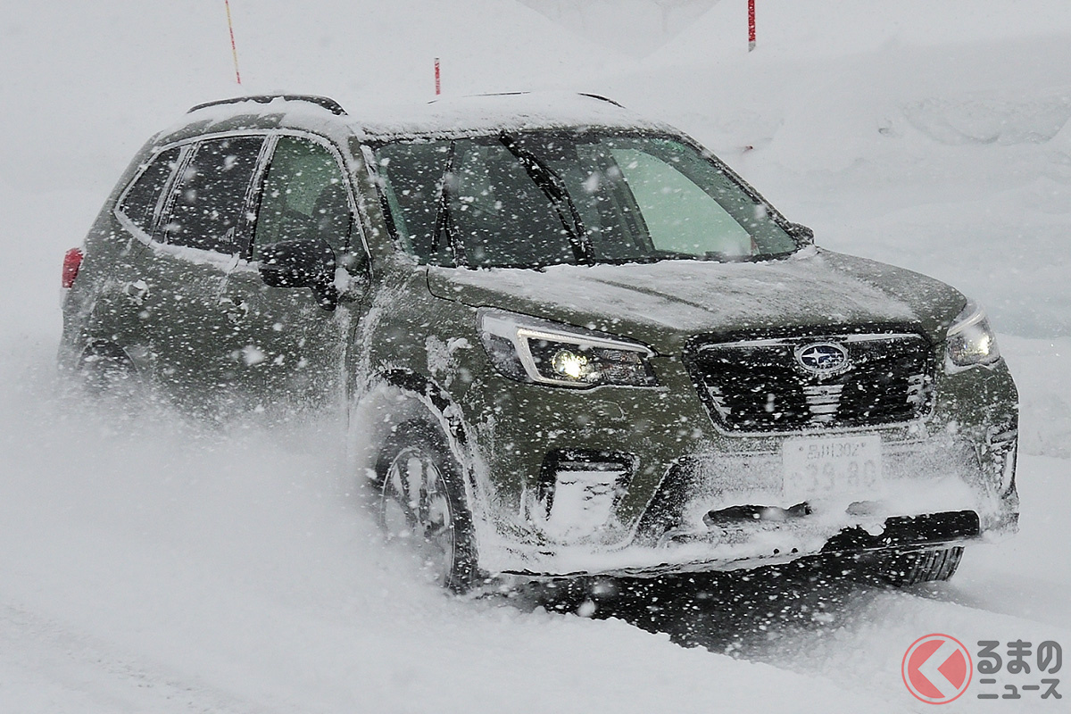 雪道最強の乗用車 スバル新型 フォレスター は雪でも無敵 安定感バツグンの訳は くるまのニュース