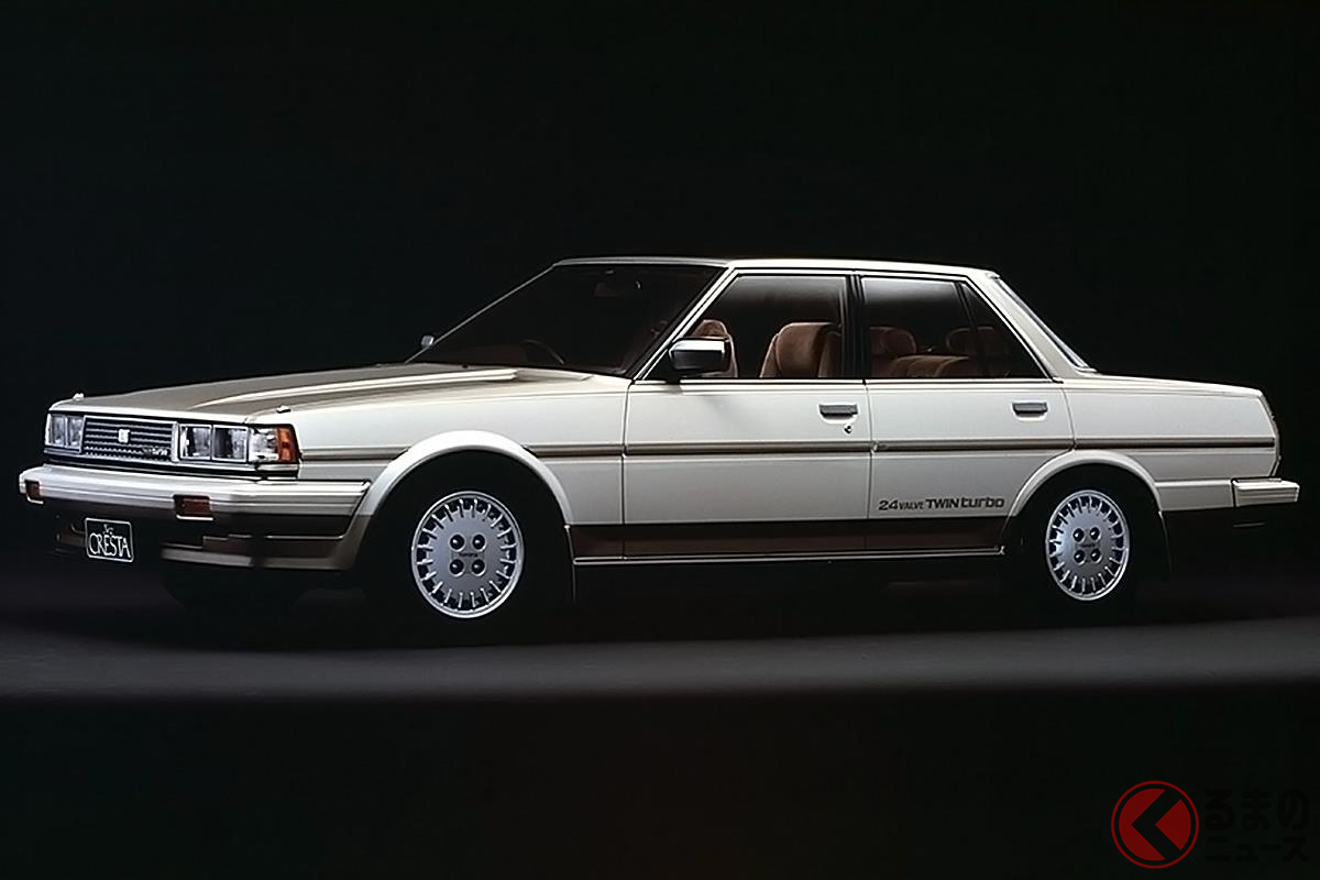 日本初のツインターボエンジンを搭載した「マークII3兄弟」の1台「クレスタ」