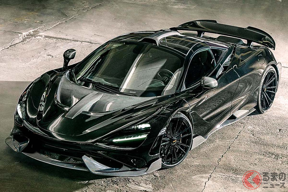 ルーフ上のエアスクープが新設されたことで、「F1GT−R」を思い起こさせるノビテック「マクラーレン765LT」