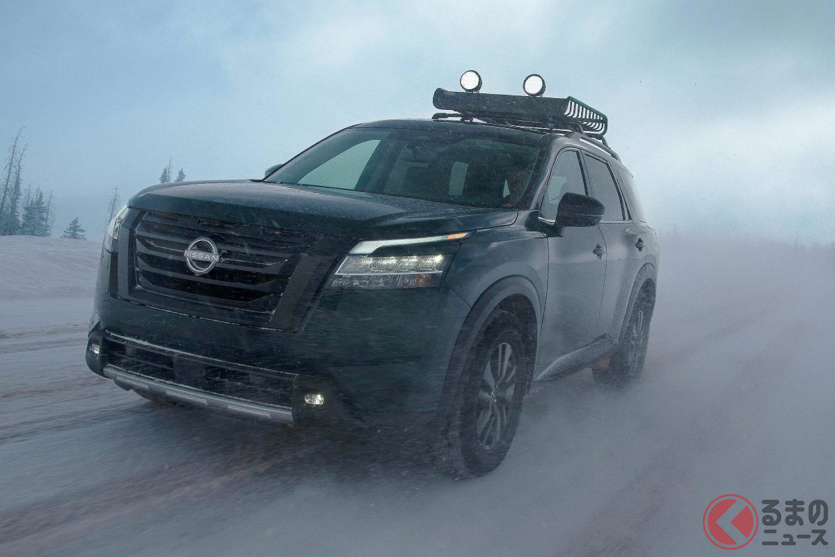 北米市場を中心に販売される3列SUVの新型「パスファインダー」は悪路走破性能の高い。