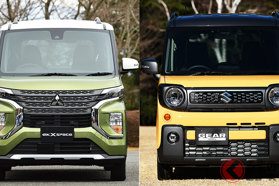 三菱「eKクロススペース」とスズキ「スペーシアギア」