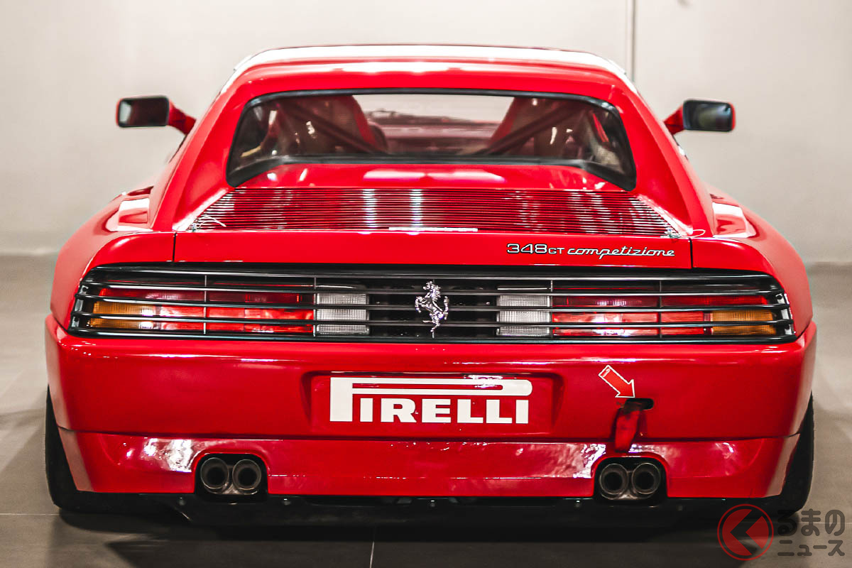 レース参戦は一度も経験がなくサーキット走行のみで使用されていたフェラーリ「348GTミケロット・コンペティツィオーネ」(C)2021 Courtesy of RM Sotheby's