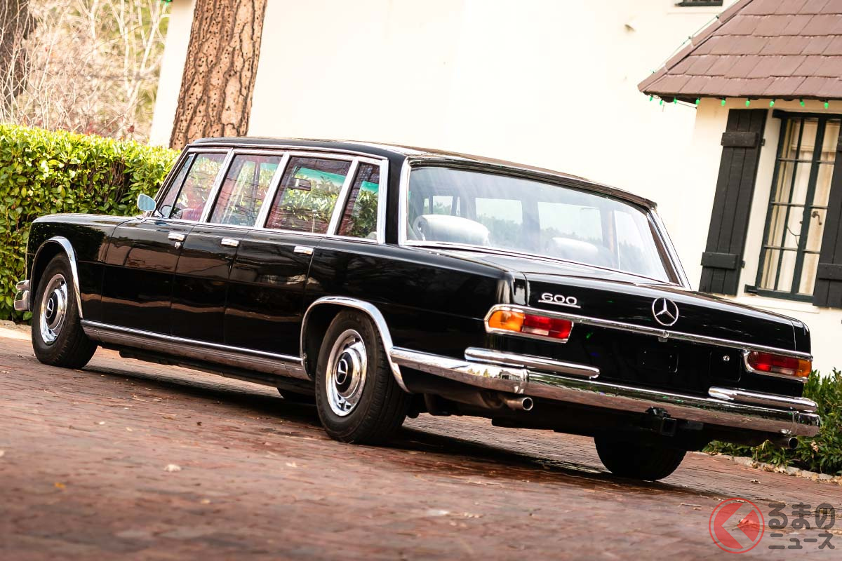 ダイムラー・ベンツ社(当時)が保有し、シュトゥットガルト本社を訪れたエンジニアやゲストの移動手段として、長らく運用されていたメルセデス・ベンツ「600 6ドア プルマン」(C)2020 Courtesy of RM Sotheby's