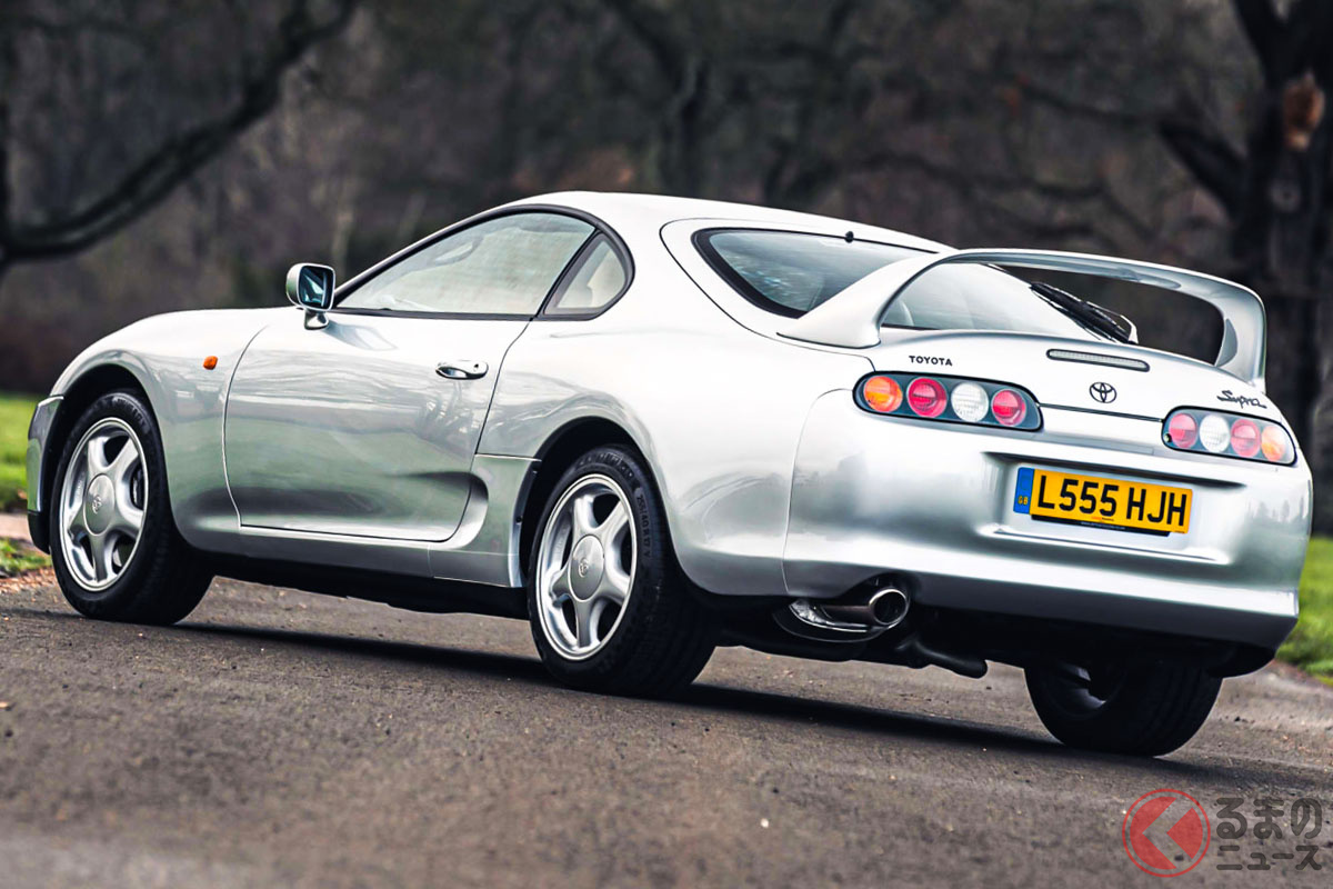 ホイールなど、純正の佇まいをキープしているトヨタ「スープラ」(C)SILVERSTONE AUCTIONS