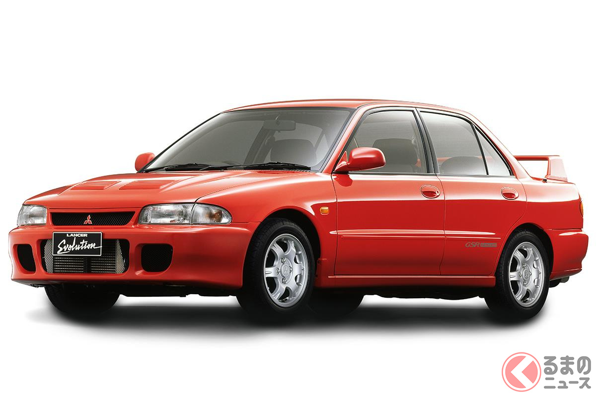 伝説への序章ともいえる元祖スーパー4WDセダンの「ランサーGSRエボリューション」