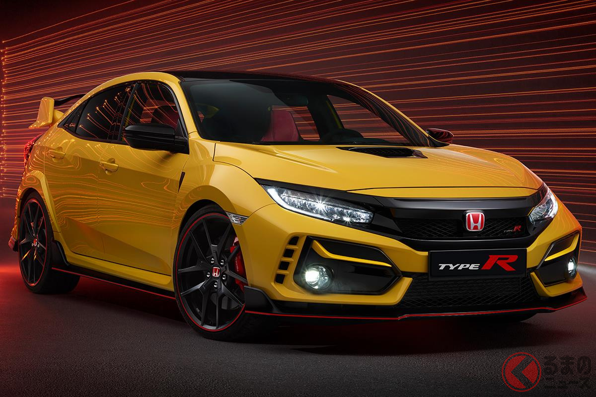 鮮やかなイエローのカラーをまとった「シビックタイプR Limited Edition」