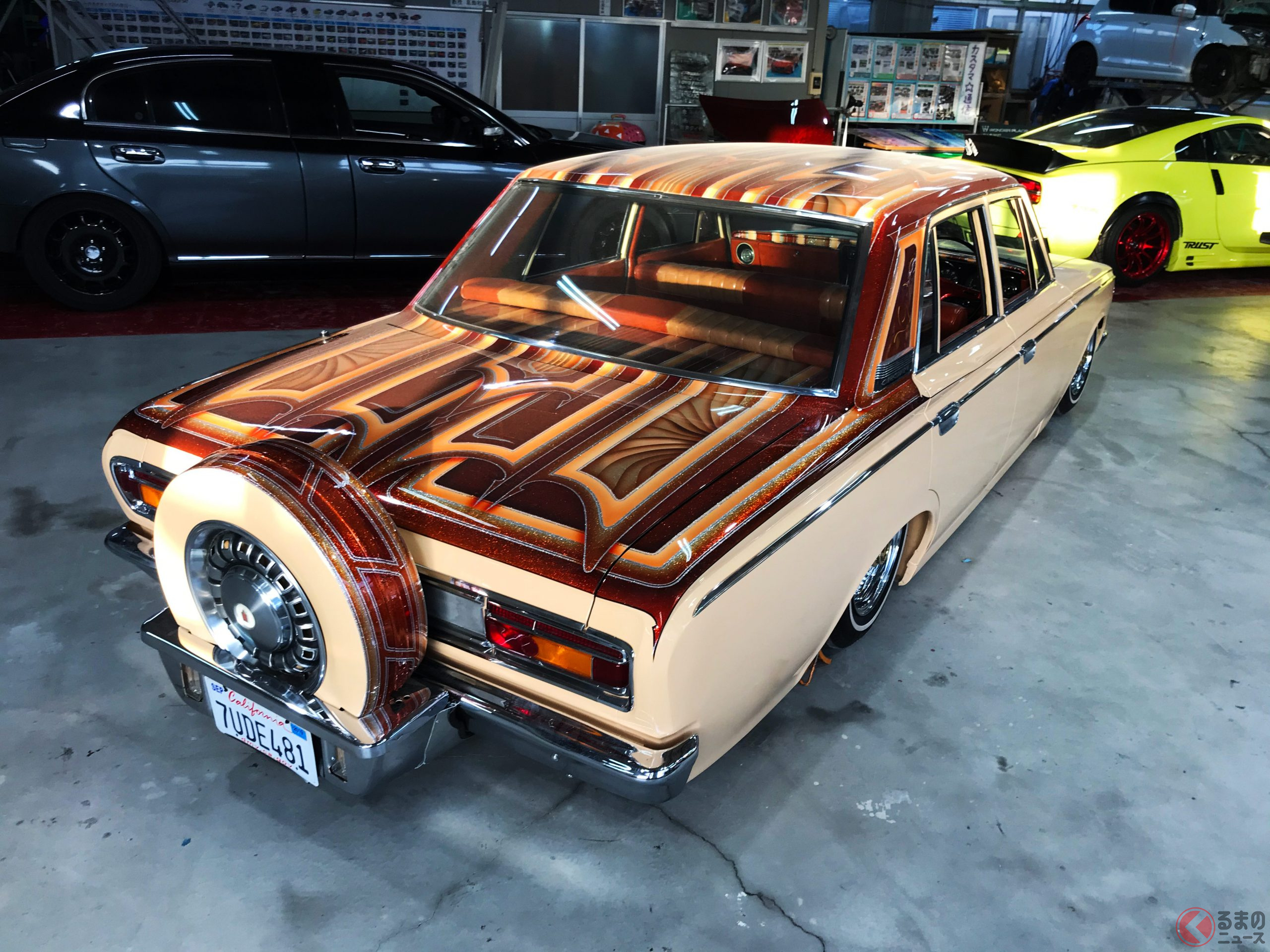 これは凄い! 3代目「クラウン」をアメリカンなローライダー仕様に!