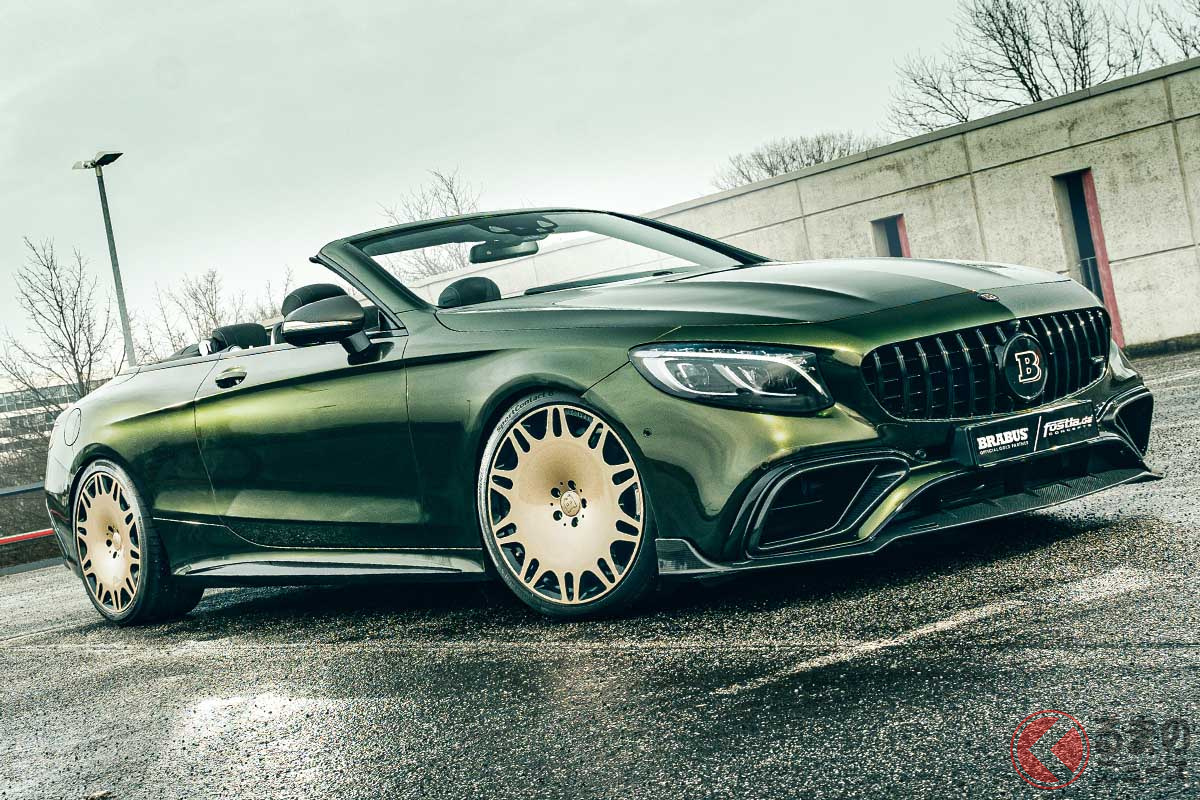 ブラバスが手がけたメルセデスAMG「S63カブリオレ」は、ラグジュアリーな佇まいにまとめられている