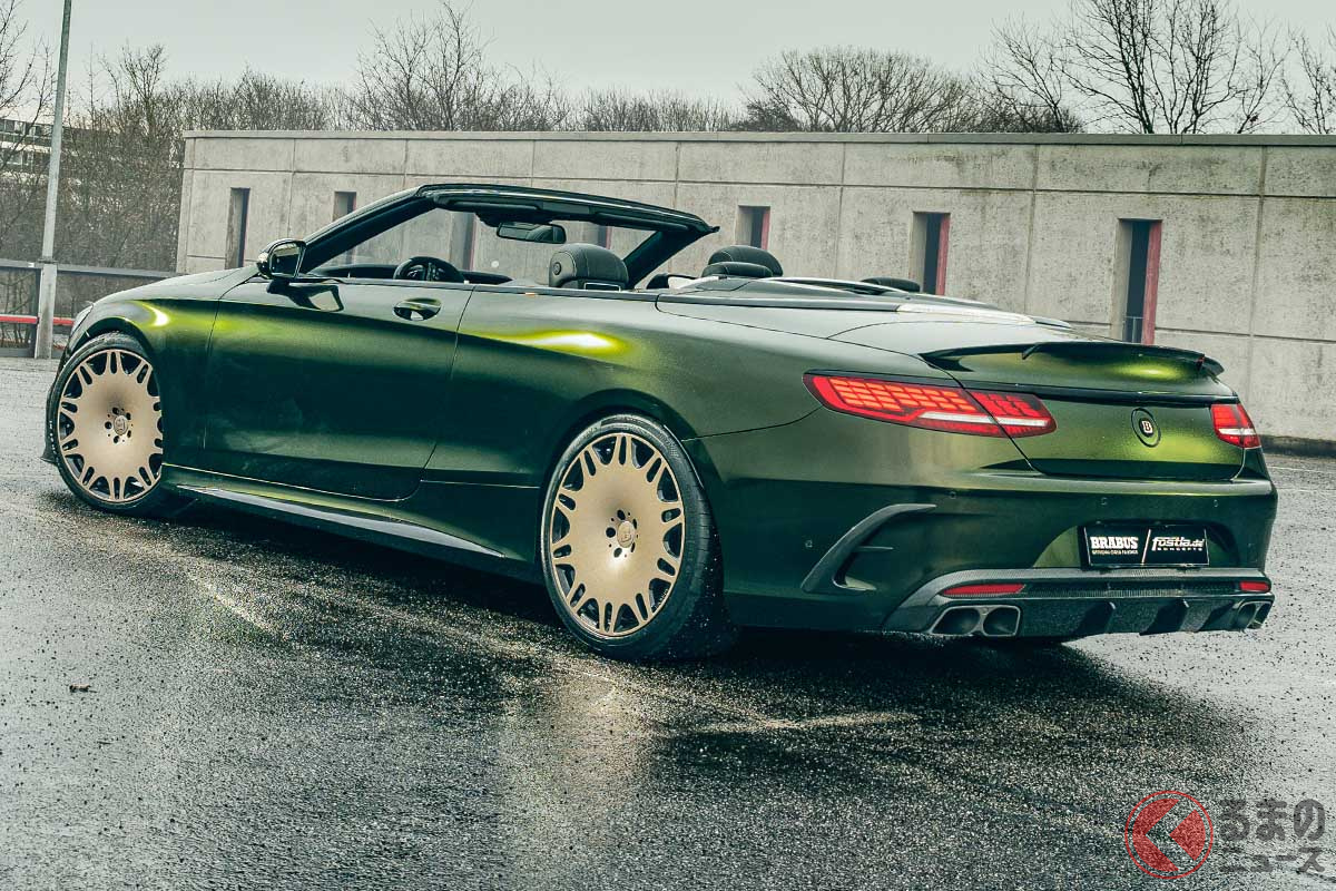 ホイールは、ブラバスのモノブロックM「プラチナエディション」のサイズは、フロント9J×21インチ、リア10.5J×21インチ