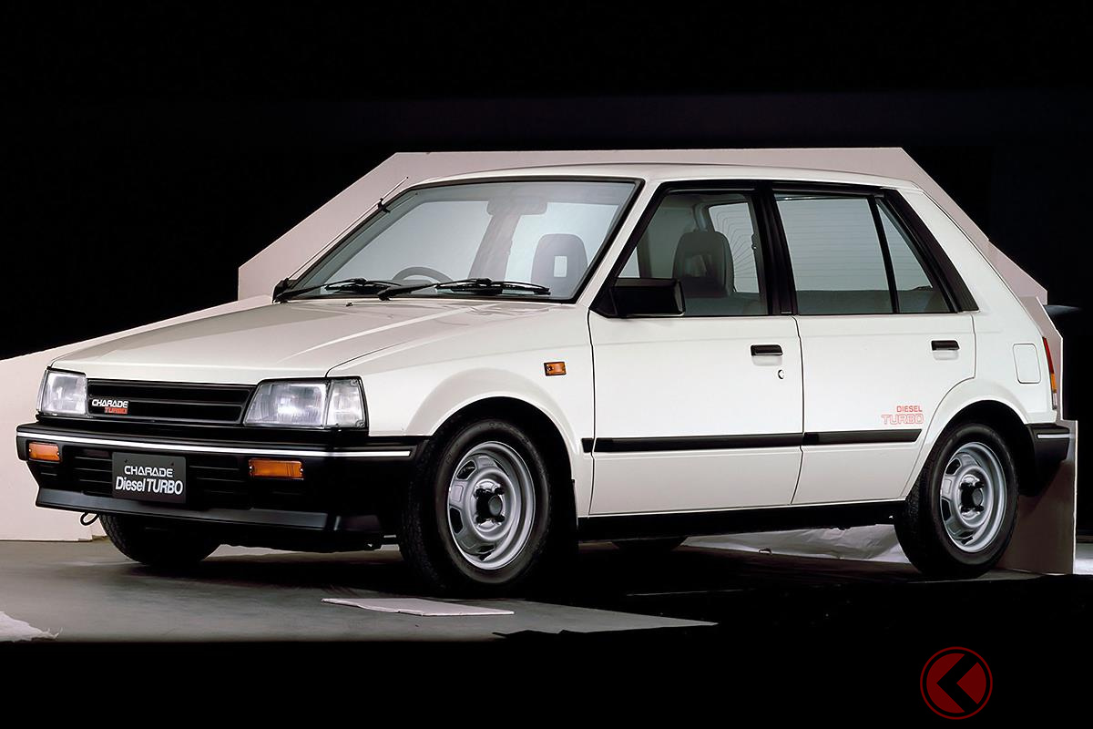 当時、世界最小のディーゼルターボエンジンを搭載した2代目「シャレード」