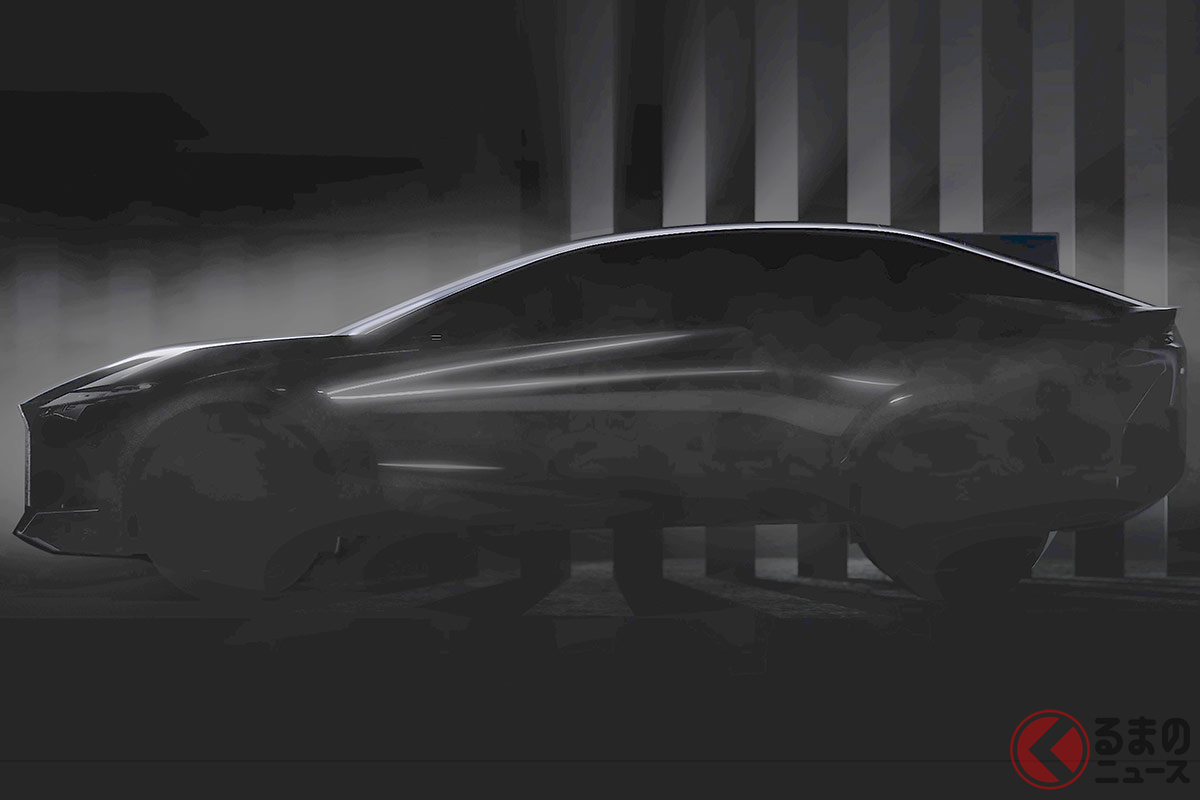 新たに発表されたコンセプトカーのティザー画像、クーペSUVなのが分かる