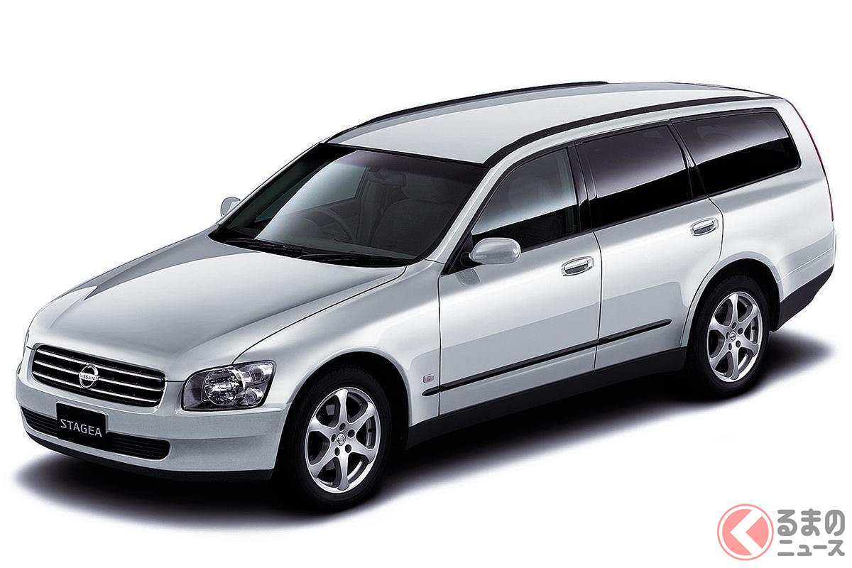 国産Lサイズ・ステーションワゴンの代名詞的存在だった2代目「ステージア」