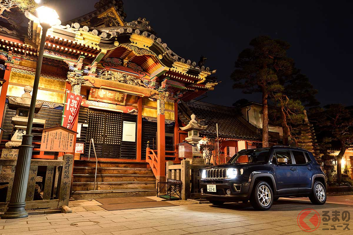 「レネゲード4xe リミテッド」のファーストコンタクトに、信州・善光寺まで日帰りで走ってきた