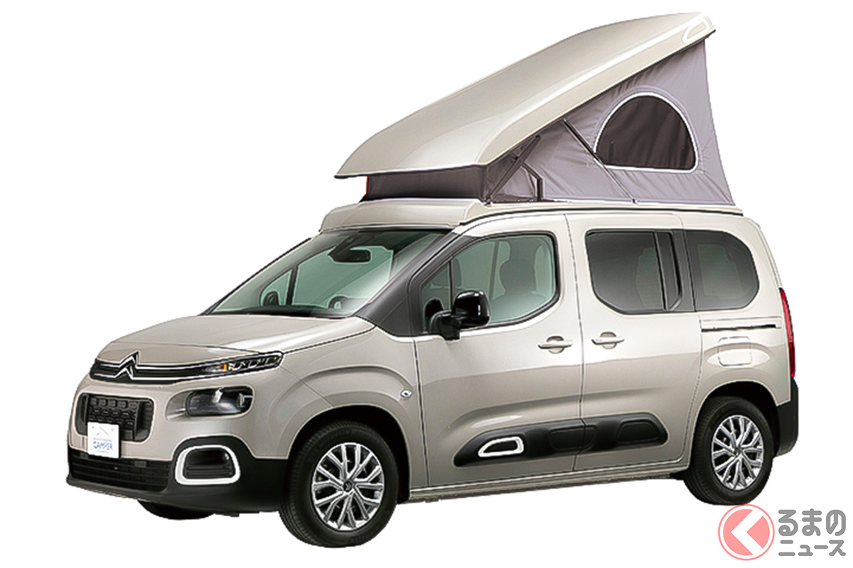 ポップアップルーフを取り付けたシトロエン「ベルランゴ ソレイユ」の車両価格は、367万7500円から449万6500円(グレードやオプションにより変動)