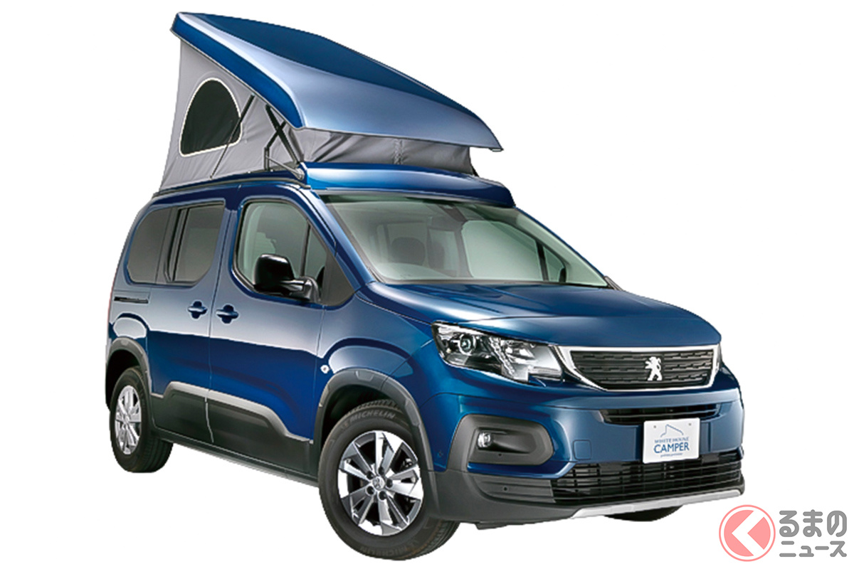 ポップアップルーフを取り付けたプジョー「リフター シエル」389万7500円から471万3500円(グレードやオプションにより変動)