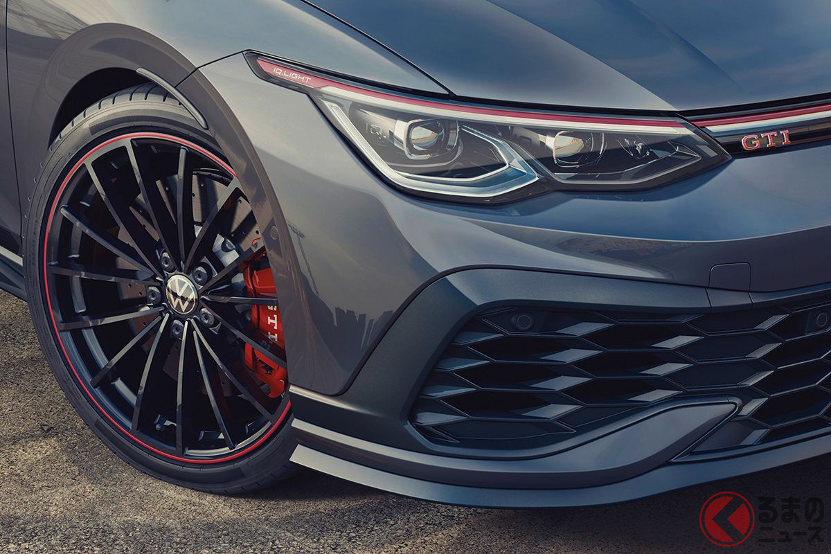 VW「ゴルフGTIクラブスポーツ45」のフロントマスクと19インチホイール